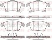 Bremsbelagsatz, Scheibenbremse Vorderachse REMSA 1249.22
