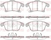 Bremsbelagsatz, Scheibenbremse Vorderachse REMSA 1249.22