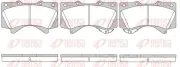 Bremsbelagsatz, Scheibenbremse Vorderachse REMSA 1271.02