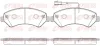 Bremsbelagsatz, Scheibenbremse Vorderachse REMSA 1275.22