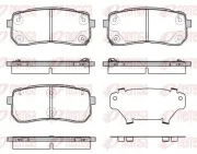 Bremsbelagsatz, Scheibenbremse Hinterachse REMSA 1288.12