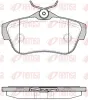 Bremsbelagsatz, Scheibenbremse Hinterachse REMSA 1299.00