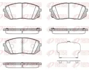 Bremsbelagsatz, Scheibenbremse Vorderachse REMSA 1302.43