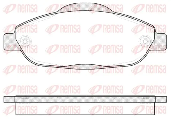 Bremsbelagsatz, Scheibenbremse Vorderachse REMSA 1323.00