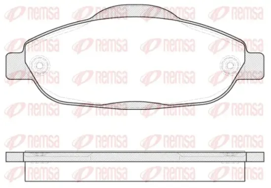 Bremsbelagsatz, Scheibenbremse Vorderachse REMSA 1323.00 Bild Bremsbelagsatz, Scheibenbremse Vorderachse REMSA 1323.00