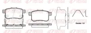 Bremsbelagsatz, Scheibenbremse Hinterachse REMSA 1332.12