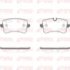 Bremsbelagsatz, Scheibenbremse Hinterachse REMSA 1343.14