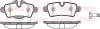 Bremsbelagsatz, Scheibenbremse Hinterachse REMSA 1344.00