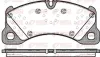 Bremsbelagsatz, Scheibenbremse Vorderachse REMSA 1345.00