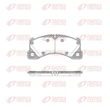 Bremsbelagsatz, Scheibenbremse Vorderachse REMSA 1345.45