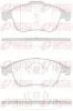 Bremsbelagsatz, Scheibenbremse Vorderachse REMSA 1350.30