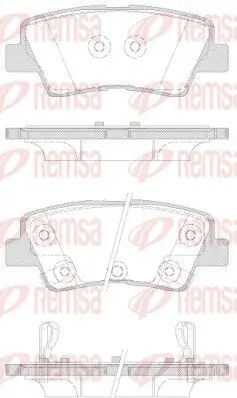 Bremsbelagsatz, Scheibenbremse REMSA 1362.42 Bild Bremsbelagsatz, Scheibenbremse REMSA 1362.42