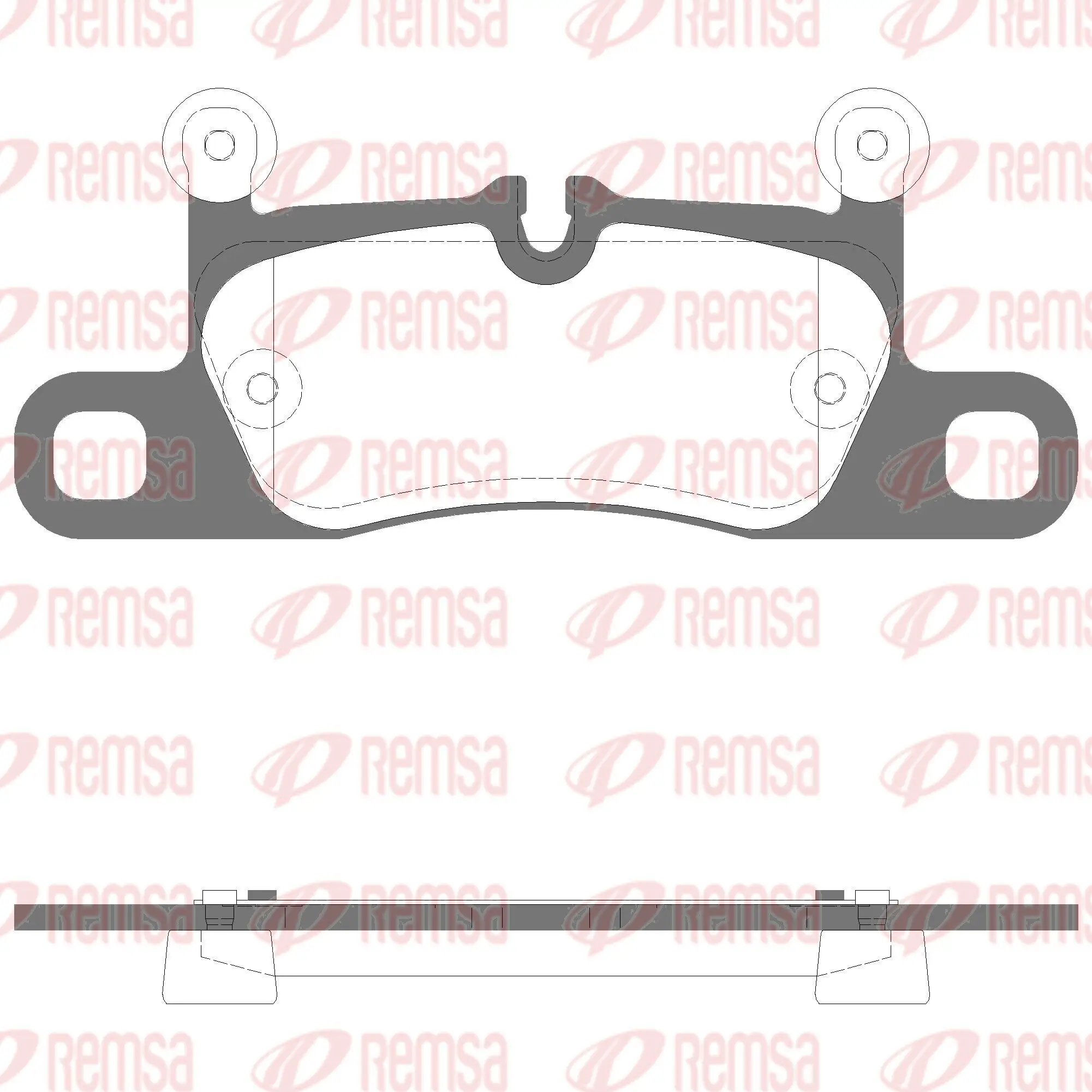 Bremsbelagsatz, Scheibenbremse 1. Hinterachse REMSA 1379.15