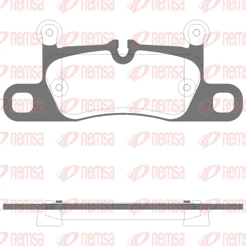 Bremsbelagsatz, Scheibenbremse 1. Hinterachse REMSA 1379.15 Bild Bremsbelagsatz, Scheibenbremse 1. Hinterachse REMSA 1379.15