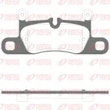 Bremsbelagsatz, Scheibenbremse 1. Hinterachse Hinterachse REMSA 1379.15
