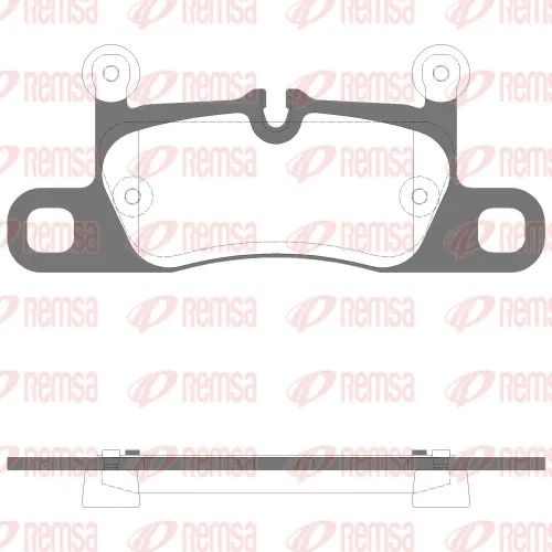 Bremsbelagsatz, Scheibenbremse 1. Hinterachse Hinterachse REMSA 1379.15 Bild Bremsbelagsatz, Scheibenbremse 1. Hinterachse Hinterachse REMSA 1379.15