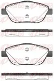 Bremsbelagsatz, Scheibenbremse Vorderachse REMSA 1392.10