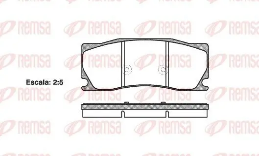 Bremsbelagsatz, Scheibenbremse REMSA 1402.00 Bild Bremsbelagsatz, Scheibenbremse REMSA 1402.00