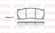 Bremsbelagsatz, Scheibenbremse REMSA 1402.00
