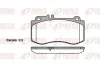 Bremsbelagsatz, Scheibenbremse Vorderachse REMSA 1406.00