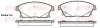 Bremsbelagsatz, Scheibenbremse Vorderachse REMSA 1431.02