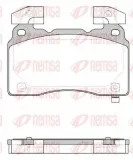 Bremsbelagsatz, Scheibenbremse Vorderachse REMSA 1438.24