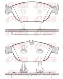 Bremsbelagsatz, Scheibenbremse Vorderachse REMSA 1441.10