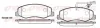 Bremsbelagsatz, Scheibenbremse Hinterachse REMSA 1442.01