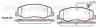 Bremsbelagsatz, Scheibenbremse Hinterachse REMSA 1442.01