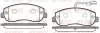 Bremsbelagsatz, Scheibenbremse Vorderachse REMSA 1449.01