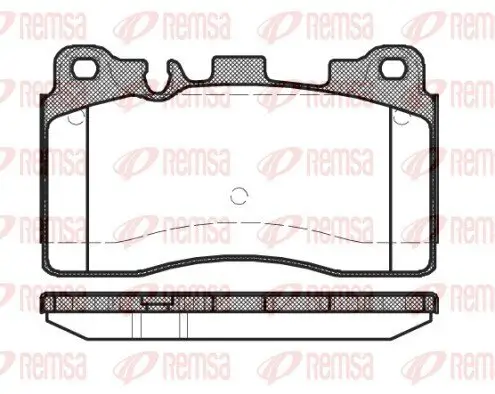 Bremsbelagsatz, Scheibenbremse Hinterachse REMSA 1454.00 Bild Bremsbelagsatz, Scheibenbremse Hinterachse REMSA 1454.00