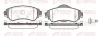 Bremsbelagsatz, Scheibenbremse Vorderachse REMSA 1464.08