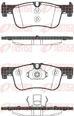 Bremsbelagsatz, Scheibenbremse Vorderachse REMSA 1478.10 Bild Bremsbelagsatz, Scheibenbremse Vorderachse REMSA 1478.10