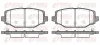 Bremsbelagsatz, Scheibenbremse Hinterachse REMSA 1483.04