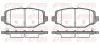 Bremsbelagsatz, Scheibenbremse Hinterachse REMSA 1483.04