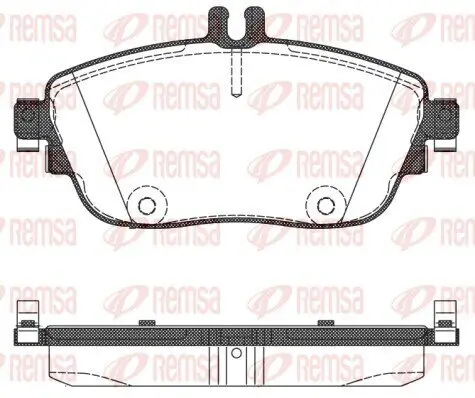 Bremsbelagsatz, Scheibenbremse REMSA 1485.08 Bild Bremsbelagsatz, Scheibenbremse REMSA 1485.08