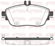 Bremsbelagsatz, Scheibenbremse Vorderachse REMSA 1485.08