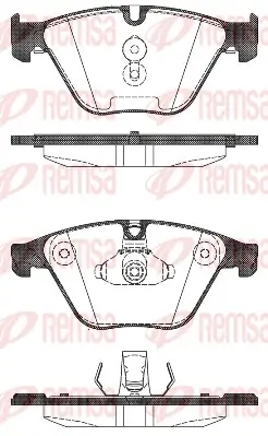 Bremsbelagsatz, Scheibenbremse Vorderachse REMSA 1496.00 Bild Bremsbelagsatz, Scheibenbremse Vorderachse REMSA 1496.00