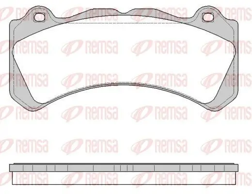 Bremsbelagsatz, Scheibenbremse Vorderachse REMSA 1502.10 Bild Bremsbelagsatz, Scheibenbremse Vorderachse REMSA 1502.10