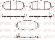 Bremsbelagsatz, Scheibenbremse Vorderachse REMSA 1508.22