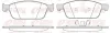 Bremsbelagsatz, Scheibenbremse Vorderachse REMSA 1510.10