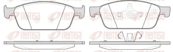 Bremsbelagsatz, Scheibenbremse Vorderachse REMSA 1510.10 Bild Bremsbelagsatz, Scheibenbremse Vorderachse REMSA 1510.10