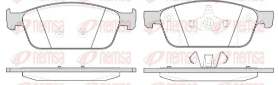 Bremsbelagsatz, Scheibenbremse Vorderachse REMSA 1510.10 Bild Bremsbelagsatz, Scheibenbremse Vorderachse REMSA 1510.10