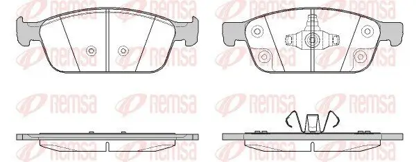 Bremsbelagsatz, Scheibenbremse REMSA 1510.50 Bild Bremsbelagsatz, Scheibenbremse REMSA 1510.50