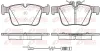 Bremsbelagsatz, Scheibenbremse Hinterachse REMSA 1516.20