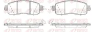 Bremsbelagsatz, Scheibenbremse Vorderachse REMSA 1517.04