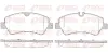 Bremsbelagsatz, Scheibenbremse Hinterachse REMSA 1521.00