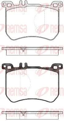 Bremsbelagsatz, Scheibenbremse Vorderachse REMSA 1533.00 Bild Bremsbelagsatz, Scheibenbremse Vorderachse REMSA 1533.00