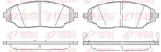 Bremsbelagsatz, Scheibenbremse Vorderachse REMSA 1537.02