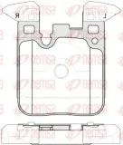 Bremsbelagsatz, Scheibenbremse Hinterachse REMSA 1539.00
